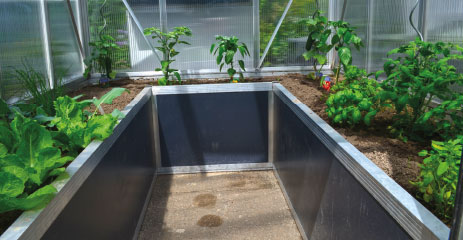 WAMA HochbeetGewächshaus Mini 60 inkl. Hochbeet 7.92m² (B 208cm X L