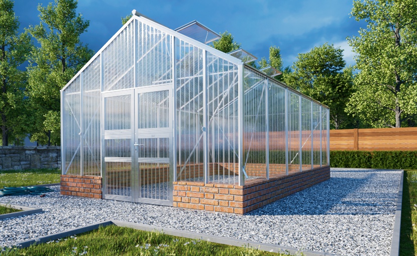 WAMA MauerGewächshaus Tropic 3.06 24.44m² Stabile Gewächshäuser