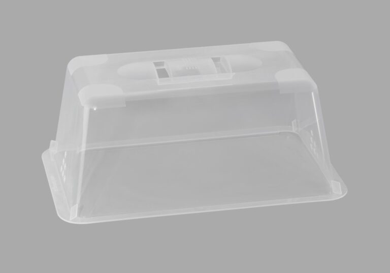 Abdeckhaube mit Bel&uuml;ftung f&uuml;r Anzuchtschale 29 x 19 cm &ndash; durchsichtig