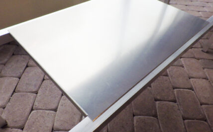 Alu-Ablage für <strong>PFLANZTISCH 43 cm tief</strong>