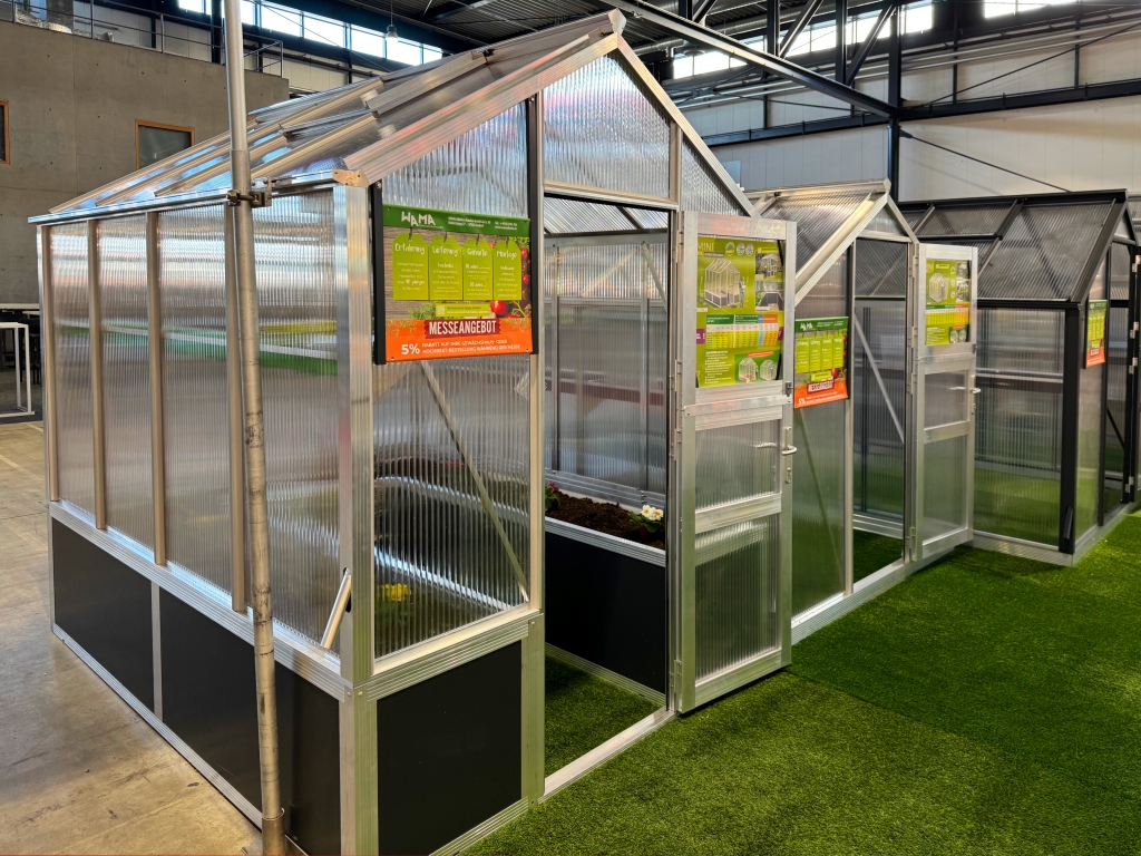 hochbeet gewächshaus mini 40 130hu60 ausstellungsstück messe v.25