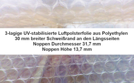 Luftpolsterfolie 2 m breit x 7 m lang