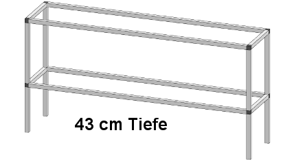 Pflanz- und Arbeitstisch <br> Länge: 183 cm
