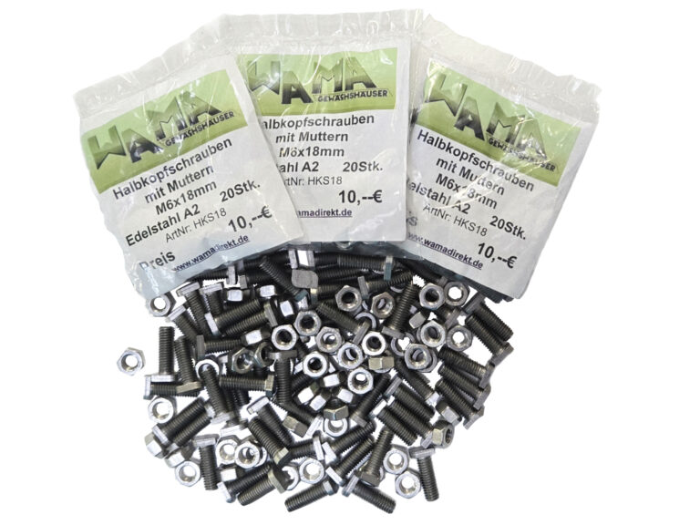 sparset halbkopfschrauben 18mm (3x20) 3erhks18h