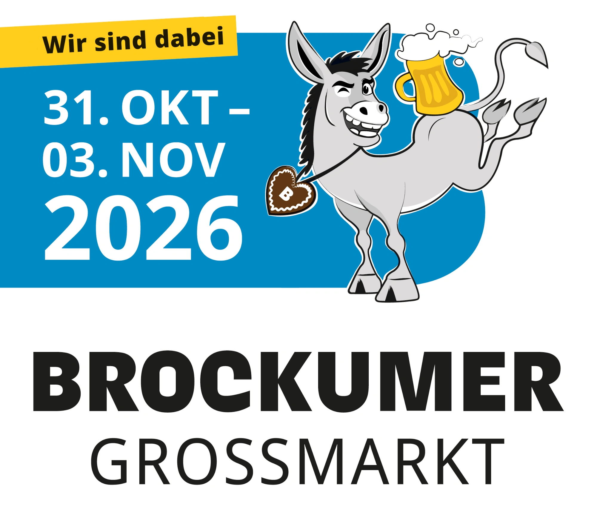 WAMA auf dem Brockumer Großmarkt 2026 – Messeteilnahme vom 31. Oktober bis 3. November.
