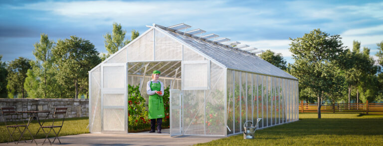 WAMA Gewächshaus Profi XL 160 Klassisch in Alu