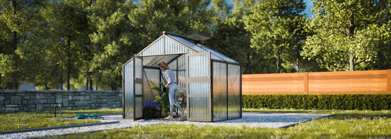 WAMA Gewächshaus Tropic 2.02 Klassisch in anthrazitgrau RAL7016
