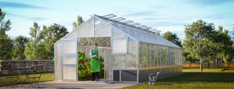 WAMA Gewächshaus Profi XL 160 Hochbeet umlaufend in Alu