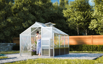 WAMA Gewächshaus Tropic 1.03 Hochbeet umlaufend in Alu