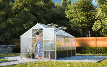 WAMA Gewächshaus Tropic 1.04 Hochbeet umlaufend in Alu