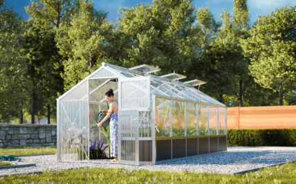 WAMA Gewächshaus Tropic 1.06 Hochbeet umlaufend in Alu