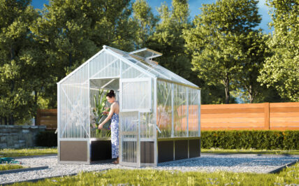 WAMA Gewächshaus Tropic 1.03 Hochbeet umlaufend in Alu