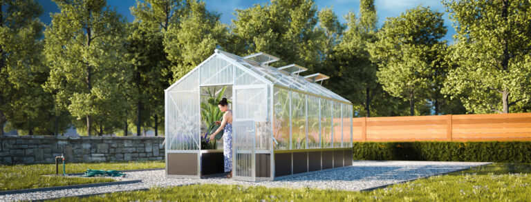 WAMA Gewächshaus Tropic 1.06 Hochbeet umlaufend in Alu
