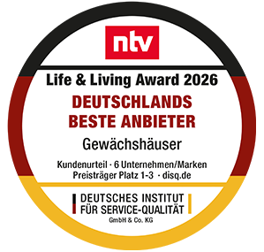 n-tv Life & Living Award 2026 – Deutschlands beste Anbieter für Gewächshäuser