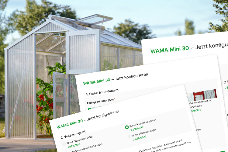 wama vielfaelttige gewaechshaus konfigurationsmoeglichkeiten